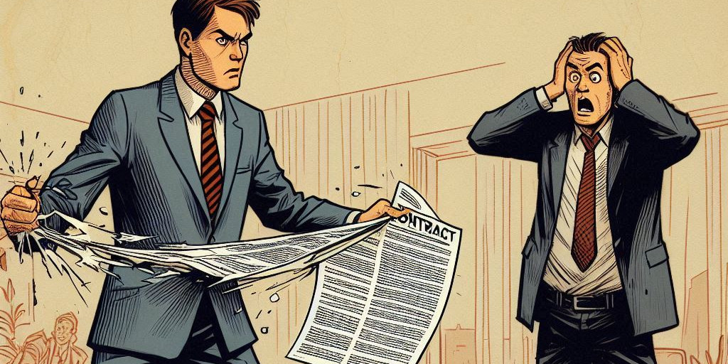 Hoe ga je als starter om met contractbreuk door een klant?