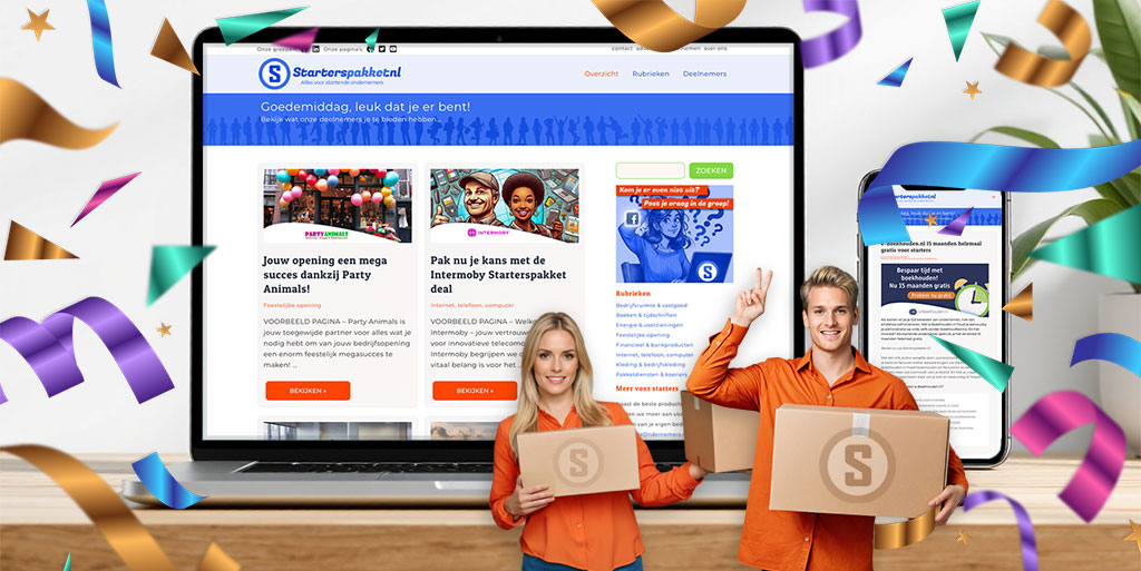 Starterspakket.nl officieel gelanceerd: kies producten die jou helpen ondernemen