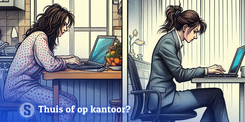 Thuis werken of op kantoor als ondernemer zzp'er